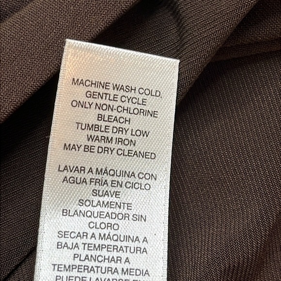 Chico's Brown Asymmetrical Jayma Poncho in Desert Animal Beige, size medium - Picture 6 of 15